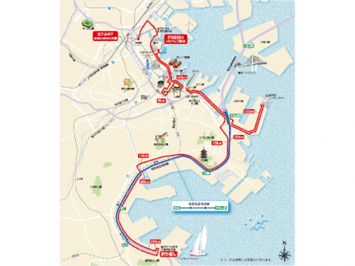 「横浜マラソン2015」コース案