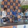 【町田 vs 愛媛 試合前の様子】車いすマラソンの日本記録保持者のトークショー