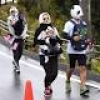 パンダ姿でＲＵＮ 和歌山、仮装マラソン